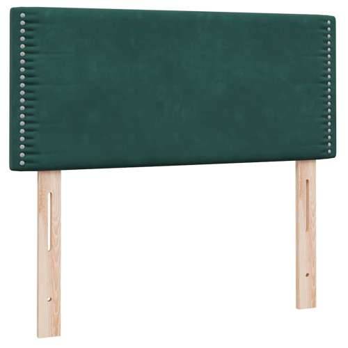 Box Spring krevet s madracem tamnozeleni 80x220 cm baršun - Tamnozelena 80 x 220 cm Obično s čavlima Cijena