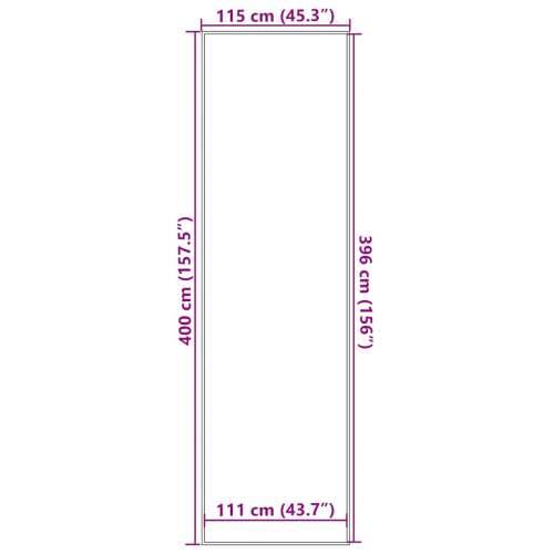 Otirač prugasti crni i sivi 115 x 400 cm - 115 x 400 cm 1 Cijena