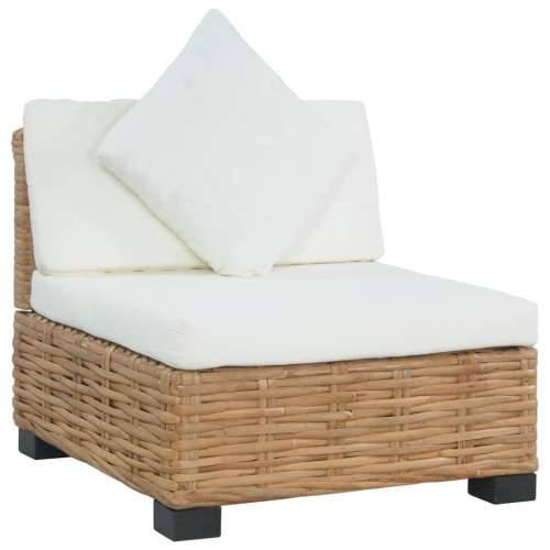 Sofa bez naslona za ruke s jastucima od prirodnog ratana