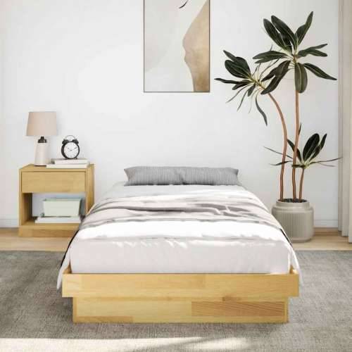 Okvir kreveta bez madraca 75x190 cm Puno hrastovo drvo - 75 x 190 cm Cijena