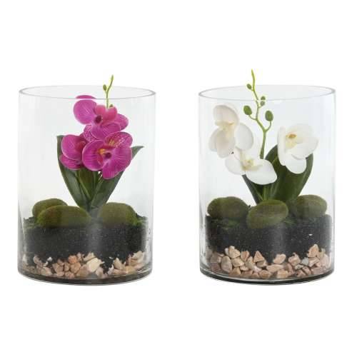 Ukrasna Biljka Home ESPRIT PVC Kristal 15 x 15 x 20 cm (2 kom.) Cijena