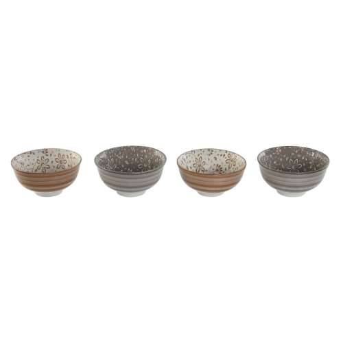 Set Zdjela Home ESPRIT Smeđa Bež Porculan Ziedi Shabby Chic 11,5 x 11,5 x 6 cm Cijena