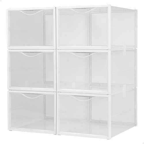 Stackable shoe box Max Home Bijela 6 kom. polipropilen ABS 25 x 18,5 x 35 cm Cijena