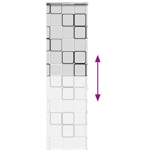 Rolo zavjesa za tuš s kazetom 70x240 cm širina tkanine 66 cm - Četvrtasto 70 x 240 cm s kazetom Cijena