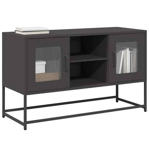 TV ormarić crni 100,5x39x60,5 cm čelični - Crna 1 100.5 cm Cijena