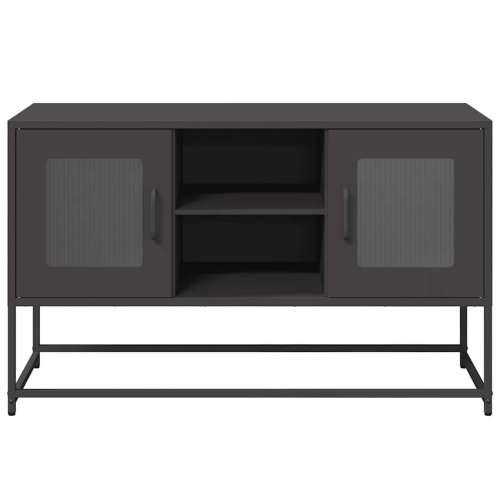 TV ormarić crni 100,5x39x60,5 cm čelični - Crna 1 100.5 cm Cijena