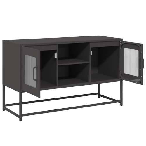 TV ormarić crni 100,5x39x60,5 cm čelični - Crna 1 100.5 cm Cijena