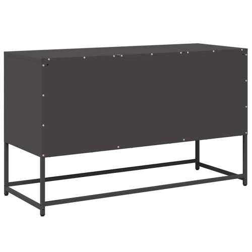 TV ormarić crni 100,5x39x60,5 cm čelični - Crna 1 100.5 cm Cijena