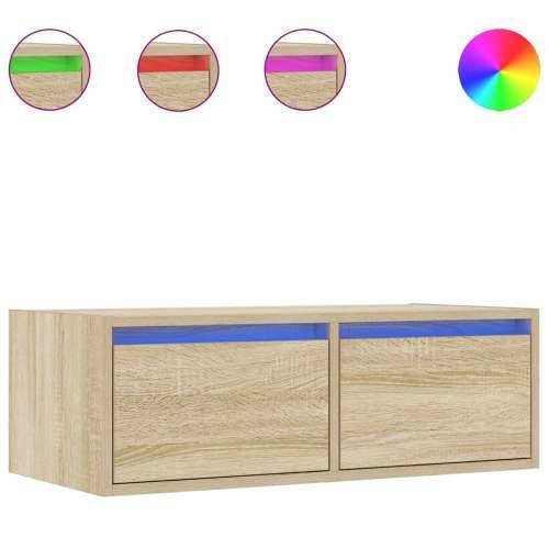 TV ormarić s LED svjetlima boja hrasta sonome 75x35,5x25 cm - sonoma hrast 1 75 cm Cijena