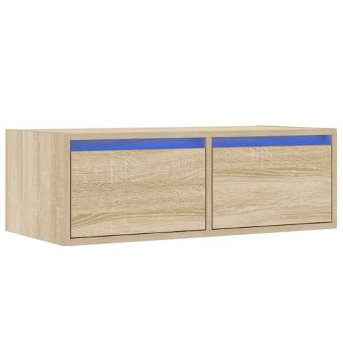 TV ormarić s LED svjetlima boja hrasta sonome 75x35,5x25 cm - sonoma hrast 1 75 cm Cijena