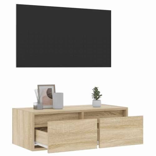 TV ormarić s LED svjetlima boja hrasta sonome 75x35,5x25 cm - sonoma hrast 1 75 cm Cijena