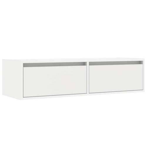 TV ormarić s LED svjetlima bijeli 100X35,5x25 cm - Bijela 1 100 cm Cijena