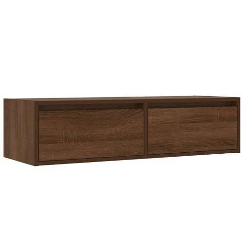 TV ormarić s LED svjetlima boja smeđeg hrasta 100X35,5x25 cm - Smeđi hrast 1 100 cm Cijena