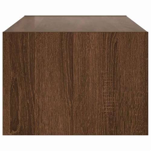 TV ormarić s LED svjetlima boja smeđeg hrasta 100X35,5x25 cm - Smeđi hrast 1 100 cm Cijena