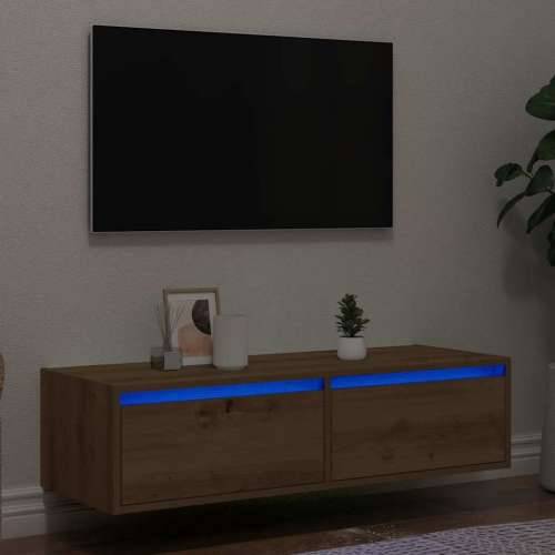 TV ormarić s LED svjetlima boja artisan hrasta 100X35,5x25 cm - hrast artisan 1 100 cm Cijena