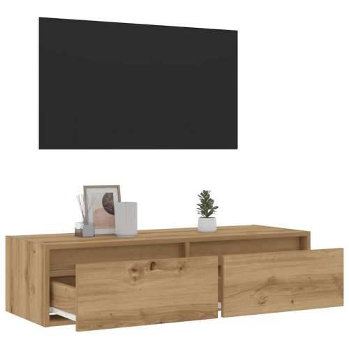 TV ormarić s LED svjetlima boja artisan hrasta 100X35,5x25 cm - hrast artisan 1 100 cm Cijena