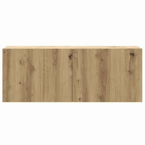 8-dijelni zidni TV ormarić Artisan hrast izrađen od drva - hrast artisan 8 80 cm Cijena
