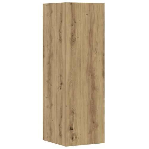 8-dijelni zidni TV ormarić Artisan hrast izrađen od drva - hrast artisan 8 80 cm Cijena