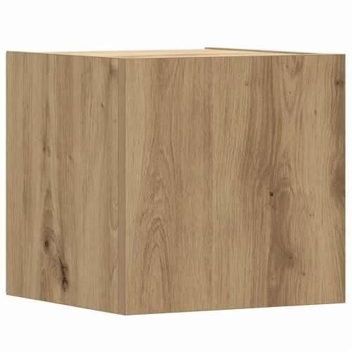 8-dijelni zidni TV ormarić Artisan hrast izrađen od drva - hrast artisan 8 80 cm Cijena