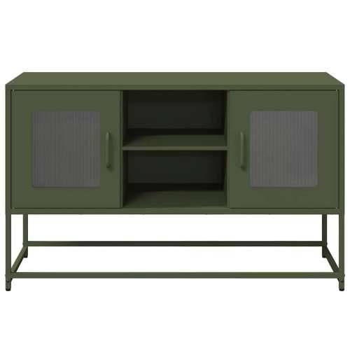 TV ormarić maslinastozeleni 100,5x39x60,5 cm čelični - Maslinovo zelena 1 100.5 cm Cijena