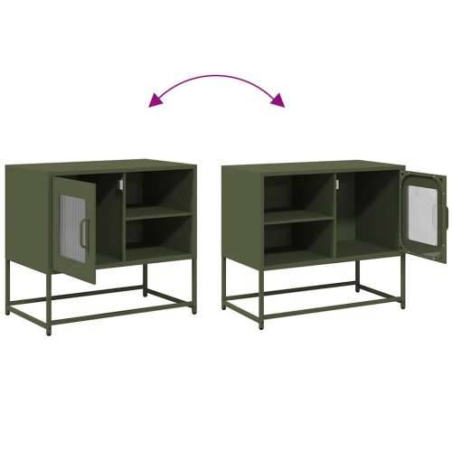 TV ormarić maslinastozeleni 68x39x60,5 cm čelični - Maslinovo zelena 1 68 cm Cijena