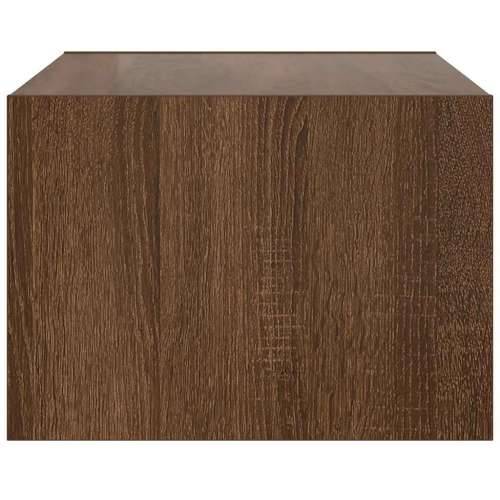 TV ormarić s LED svjetlima boja smeđeg hrasta 75x35,5x25 cm - Smeđi hrast 1 75 cm Cijena