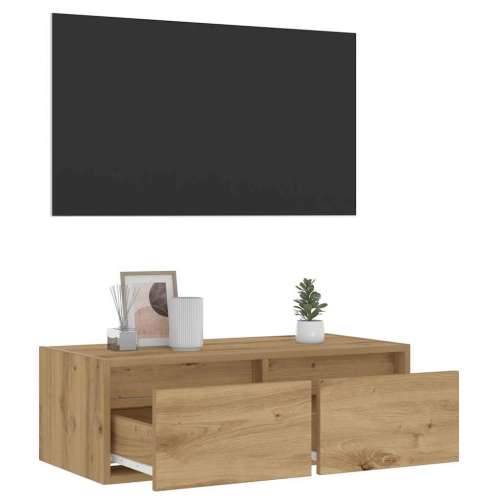 TV ormarić s LED svjetlima boja artisan hrasta 75x35,5x25 cm - hrast artisan 1 75 cm Cijena