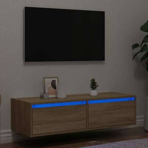 TV ormarić s LED svjetlima boja hrasta sonome 100X35,5x25 cm - sonoma hrast 1 100 cm Cijena