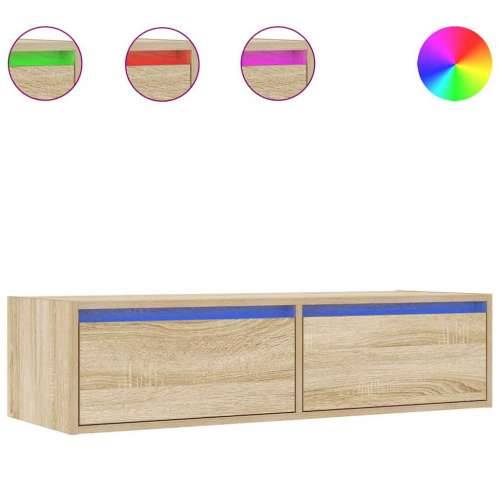 TV ormarić s LED svjetlima boja hrasta sonome 100X35,5x25 cm - sonoma hrast 1 100 cm Cijena