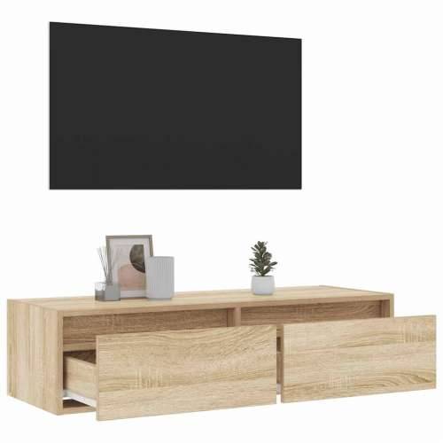 TV ormarić s LED svjetlima boja hrasta sonome 100X35,5x25 cm - sonoma hrast 1 100 cm Cijena