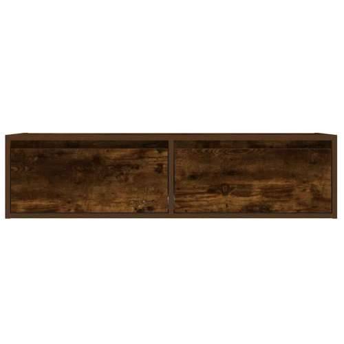 TV ormarić s LED svjetlima boja dimljenog hrasta 100X35,5x25 cm - Dimljeni hrast 1 100 cm Cijena