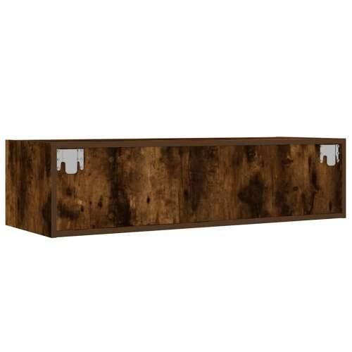 TV ormarić s LED svjetlima boja dimljenog hrasta 100X35,5x25 cm - Dimljeni hrast 1 100 cm Cijena