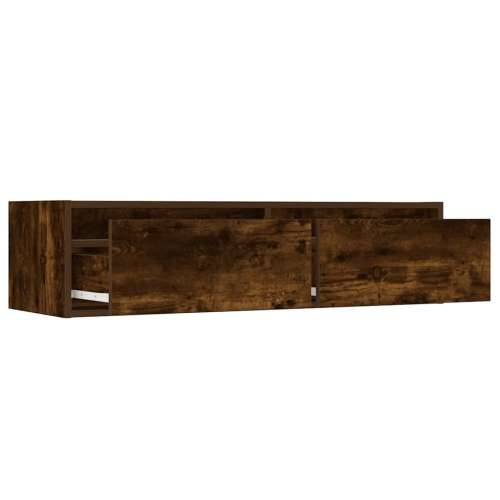 TV ormarić s LED svjetlima boja dimljenog hrasta 100X35,5x25 cm - Dimljeni hrast 1 100 cm Cijena