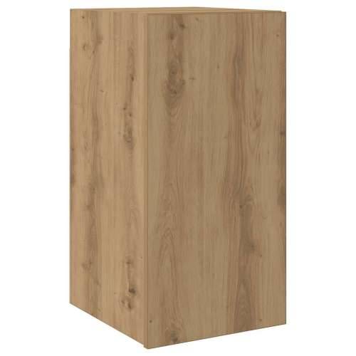 7-dijelni zidni TV ormarić Artisan hrast izrađen od drveta - hrast artisan 1 80 cm Cijena