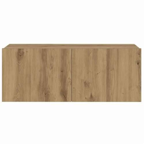 7-dijelni zidni TV ormarić Artisan hrast izrađen od drveta - hrast artisan 1 80 cm Cijena