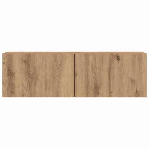 7-dijelni zidni TV ormarić Artisan hrast izrađen od drva - hrast artisan 7 100 cm Cijena