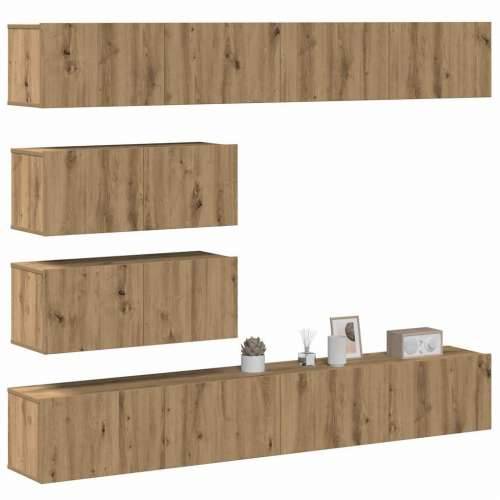 6-dijelni set TV ormarića montiran na zid Artisan Oak - hrast artisan 6 100 cm Cijena