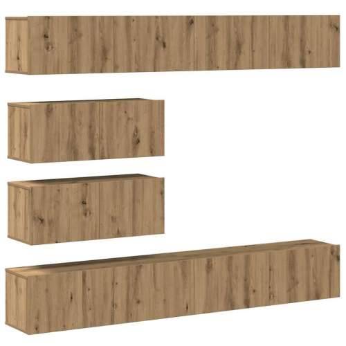 6-dijelni set TV ormarića montiran na zid Artisan Oak - hrast artisan 6 100 cm Cijena
