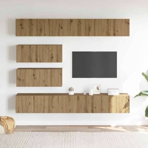 6-dijelni set TV ormarića montiran na zid Artisan Oak - hrast artisan 6 100 cm Cijena