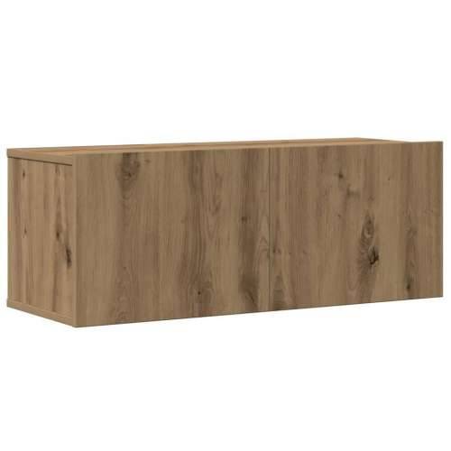 4-dijelni zidni TV ormarić Artisan hrast izrađen od drva - hrast artisan 4 80 cm Cijena