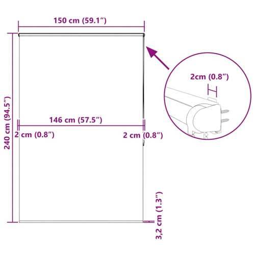 Rolo zavjesa za tuš s kazetom 150x240 cm širina tkanine 146 cm - Morska zvijezda 150 x 240 cm s kazetom Cijena