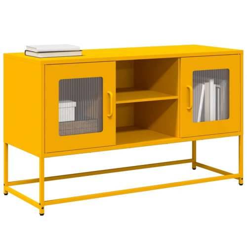 TV ormarić boja senfa 100,5 x 39 x 60,5 cm čelični - žuta boja senfa 1 100.5 cm Cijena