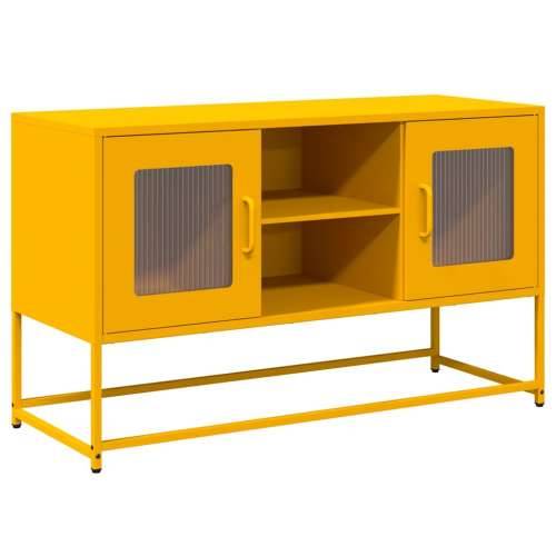 TV ormarić boja senfa 100,5 x 39 x 60,5 cm čelični - žuta boja senfa 1 100.5 cm Cijena