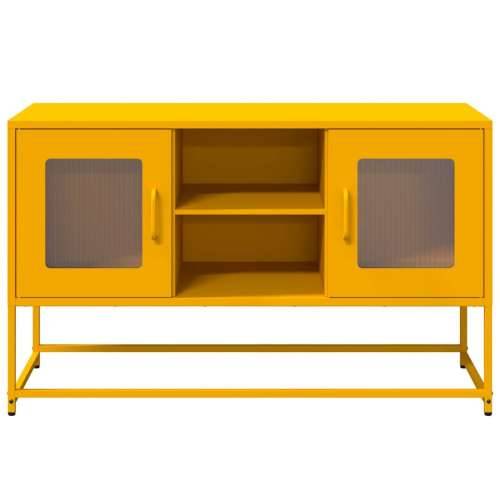 TV ormarić boja senfa 100,5 x 39 x 60,5 cm čelični - žuta boja senfa 1 100.5 cm Cijena