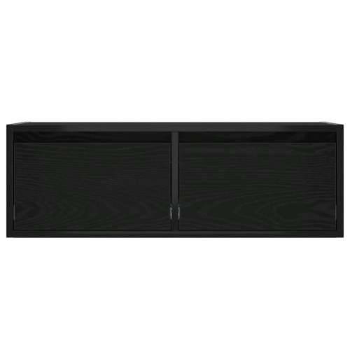 TV ormarić s LED svjetlima crni hrast 75x35,5x25 cm - Crni hrast 1 75 cm Cijena