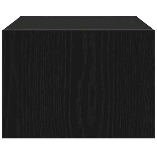 TV ormarić s LED svjetlima crni hrast 75x35,5x25 cm - Crni hrast 1 75 cm Cijena