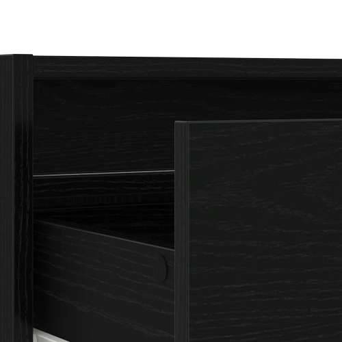 TV ormarić s LED svjetlima crni hrast 75x35,5x25 cm - Crni hrast 1 75 cm Cijena