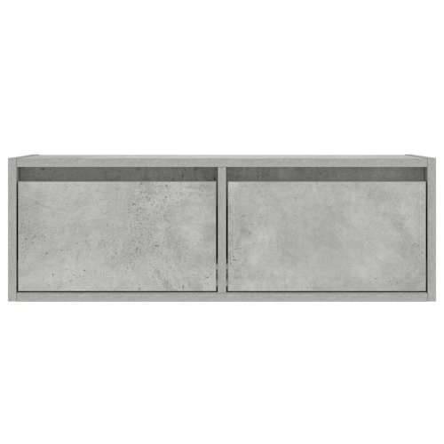TV ormarić s LED svjetlima siva boja betona 75x35,5x25 cm - Beton siva 1 75 cm Cijena