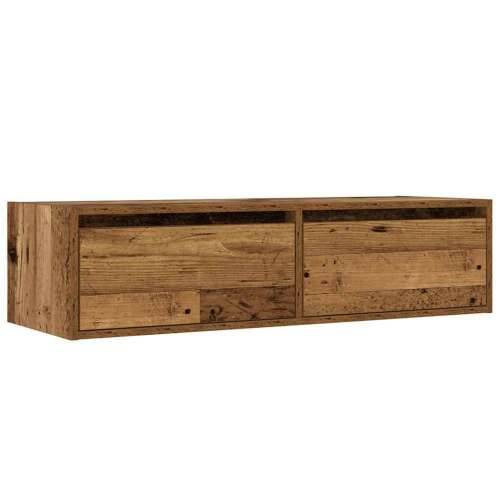 TV ormarići s LED svjetlima 2 kom boja drva 100X35,5x25 cm - Staro drvo 1 100 cm Cijena