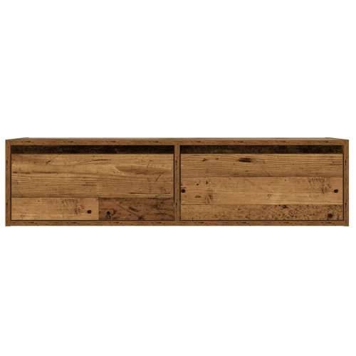 TV ormarići s LED svjetlima 2 kom boja drva 100X35,5x25 cm - Staro drvo 1 100 cm Cijena